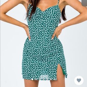 Princess Polly Forest Green Floral Dress